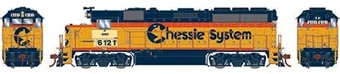 GP40-2 EMD 6121 of the CSX  - digital sound fitted