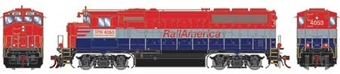 GP40-2L EMD 4053 of the Toledo Peoria and Western "Rail America" - digital sound fitted