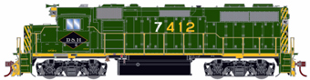 GP39-2 EMD 7412 of the Delaware and Hudson - digital sound fitted