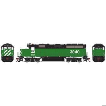 GP40-2 EMD 3040 of the Burlington Northern 