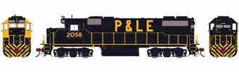 GP38-2 EMD 2058 of the Pittsburgh and Lake Erie - digital sound fitted