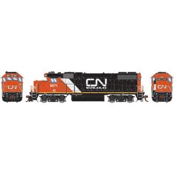 GP38-2 EMD 9571 of the Canadian National (IC) 