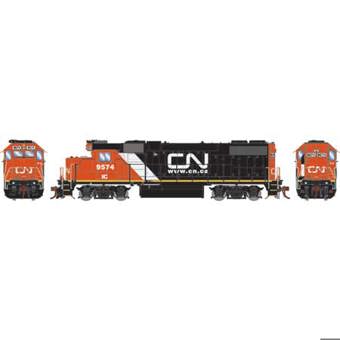 GP38-2 EMD 9574 of the Canadian National (IC) 