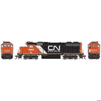 GP38-2 EMD 9563 of the Canadian National (IC) - digital sound fitted