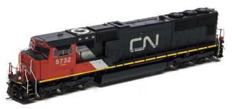 EMD SD75I 5732 of the Canadian National - digital sound fitted