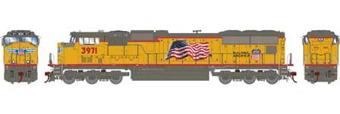 SD70M EMD 3971 of the Union Pacific - digital sound fitted