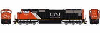 EMD SD75I 5754 of the Canadian National (Web Logo) - digital sound fitted