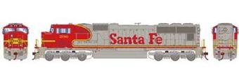 SD75M EMD 222 of the Santa Fe 