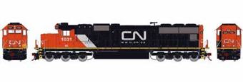 SD70 EMD 1031 of the Canadian National (ex-IC) - digital sound fitted