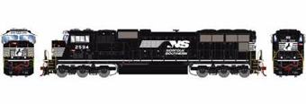 SD70M EMD 2594 of the Norfolk Southern (Flare with PTC) - digital sound fitted