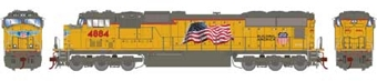 SD70M EMD 4884 of the Union Pacific - digital sound fitted