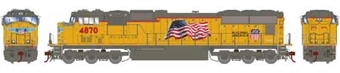 SD70M EMD 4870 of the Union Pacific - digital sound fitted