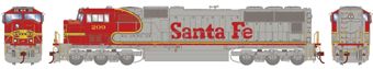 SD75M EMD 209 of the Santa Fe