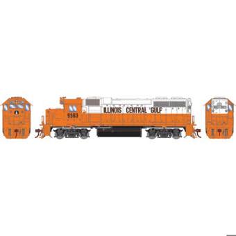 GP38-2 EMD 9567 of the Illinois Central Gulf - digital sound fitted