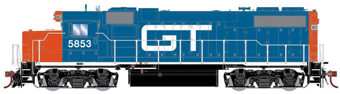GP38-2 EMD of the Grand Trunk Western 5853 - digital sound fitted