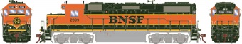 GP38-2 EMD 2099 of the BNSF - digital sound fitted
