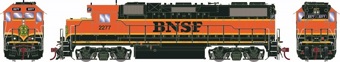 GP38-2 EMD 2277 of the BNSF - digital sound fitted
