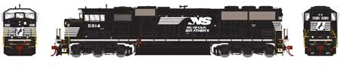 EMD SD60M Tri-Clops 6814 of the Norfolk Southern 