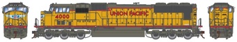 SD70M EMD 4454 of the Union Pacific - digital sound fitted