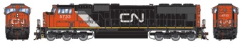 SD75I EMD 5733 of the Canadian National - digital sound fitted