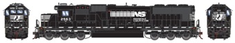 SD70 EMD 2563 of the Norfolk Southern - digital sound fitted