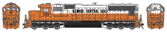 SD70 EMD 7205 of the llinois Central Gulf - digital sound fitted