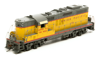 GP9 EMD 168 of the Union Pacific - digital sound fitted