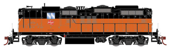 GP9 EMD 316 of the Milwaukee