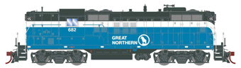 GP9 EMD 682 of the Great Northern - digital sound fitted