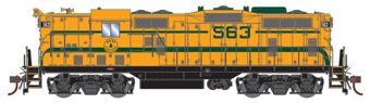 GP7 EMD 563 of the Maine Central - digital sound fitted