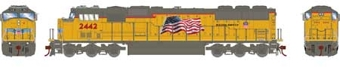 SD60M EMD 2442 of the Union Pacific - digital sound fitted