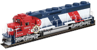 SD45-2 EMD 5703 of the Santa Fe 