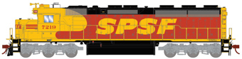 EMD SD45-2 7219 of the Southern Pacific Santa Fe 