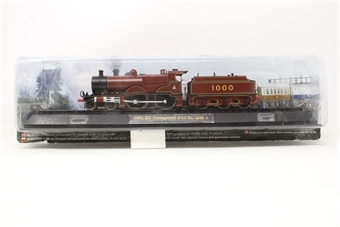 Midland Compound 4-4-0 1000 in BR maroon - static model - not motorised