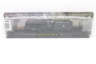 BR Class 4MT 2-6-0 76066 in BR Lined Black - Static Model on Plinth - non motorised