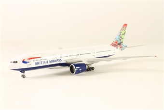 Boeing B777-236ER British Airways G-VIIK Animals and Trees - Africa - World Tail colours