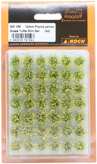 Yellow flowering plant tufts - pack of 42