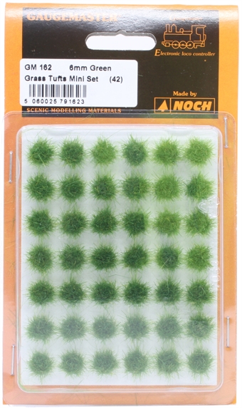 Green grass tufts - 6mm - pack of 42