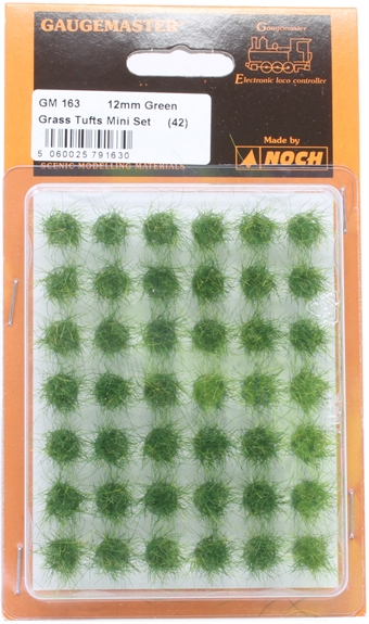 Green grass tufts - 12mm - pack of 42
