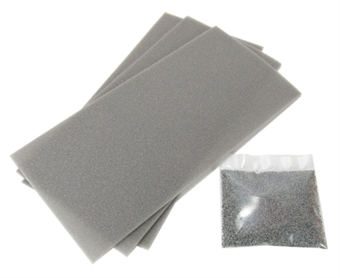 Grey ballasted point/crossing underlay kit for GM200