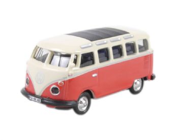 VW mini bus in white & red