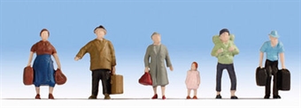 Pedestrians with Luggage - pack of 6 figures - Cancelled from production
