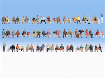 Sitting people - pack of 60 figures - Cancelled from production