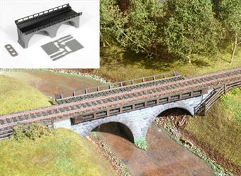 Single track stone bridge - plastic kit