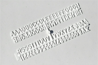 Plastic alphabet and numerals set
