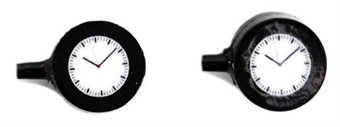 Wall mounted station clocks - pack of 2 - illuminated