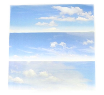 Photographic backscene - cloudy sky - 9' x 1' (2744X304MM)