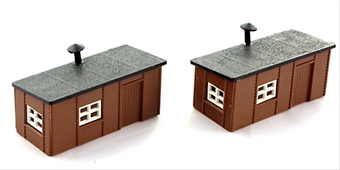 Station yard huts - plastic kit - pack of two