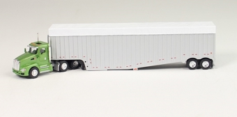 Kenworth T660 Day Cab Tractor with Possum-Belly Trailer (Green)