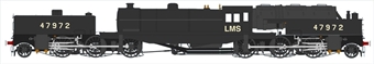 Beyer Garratt 2-6-0 0-6-2 47972 in BR black with LMS lettering and block-style numbers